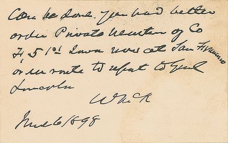 Lot #81 William McKinley Handwritten Letter Signed - Image 2