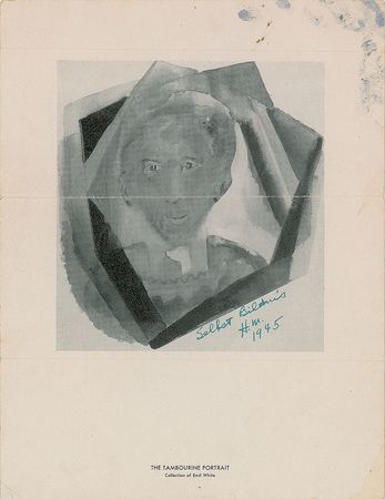 Lot #586 Henry Miller: Three handwritten letters from Miller, adding a lovely floral watercolor - Image 3