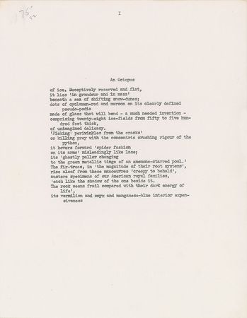 Lot #634 Marianne Moore Souvenir Typescript - Image 2
