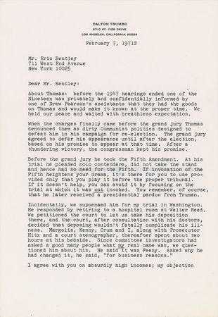 Lot #846 Dalton Trumbo: Recalling the 1947 hearings of the Hollywood 10 - Image 2