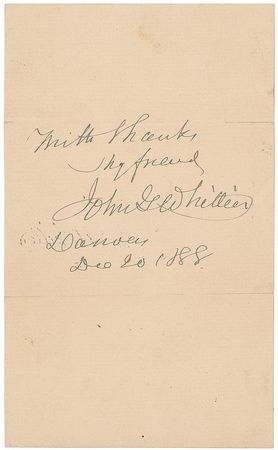 Lot #646 John Greenleaf Whittier Handwritten Letter Signed - Image 5