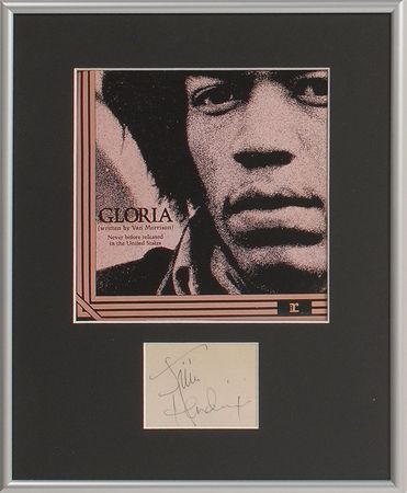 Lot #693 Jimi Hendrix: Crisp, uninscribed Hendrix signature - Image 1