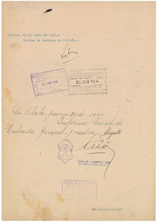 Lot #370 Juan Peron - Image 1