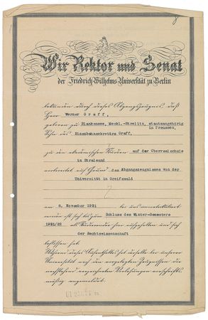 Lot #367 Walther Nernst Signed Document - Image 2