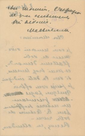 Lot #631 Maurice Maeterlinck - Image 2