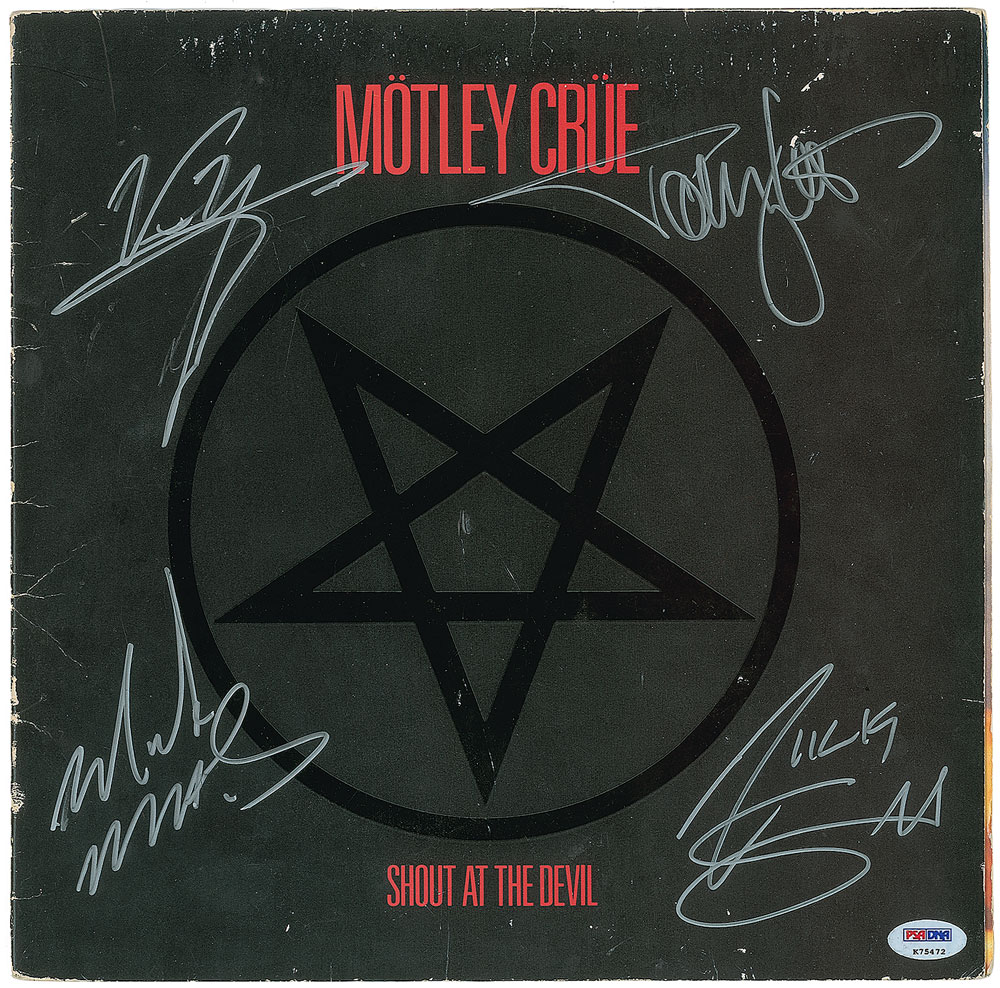 MÖTLEY CRÜE 直筆サイン入りLP Yahoo!オークション -「モトリークルー サイン」(記念品、思い出