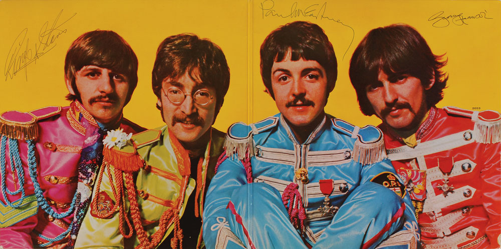 Beatles Signed ?Sgt. Peppers? Album: McCartney, Harrison, and Starr |