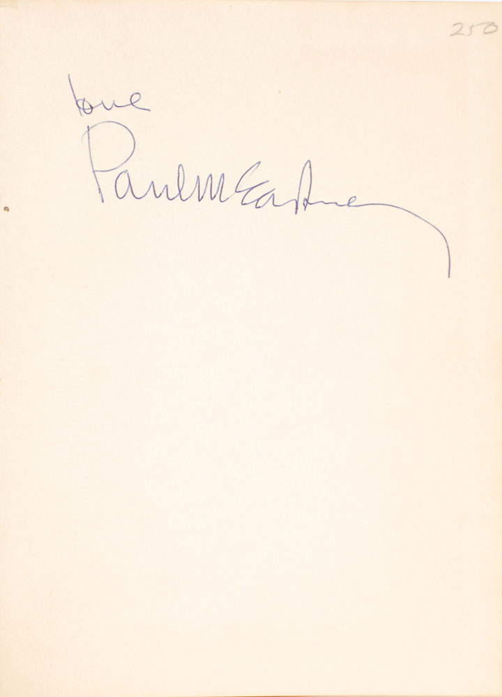 Paul McCartney　直筆サイン（鑑定書付き） ポール・マッカートニー □ 直筆サイン □ 証明書付 - メルカリ
