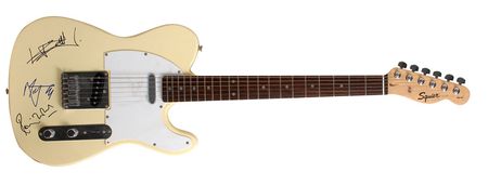 Lot #7150 Rolling Stones Signed Guitar: Jagger, Richards, and Wood  - Image 1