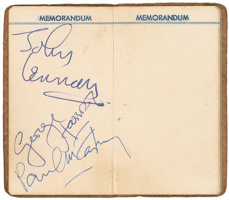 Lot #7012 Beatles: Lennon, Harrison, and McCartney