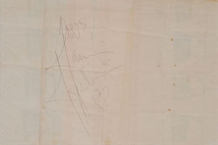 Lot #7316 Janis Joplin Signature - Image 2