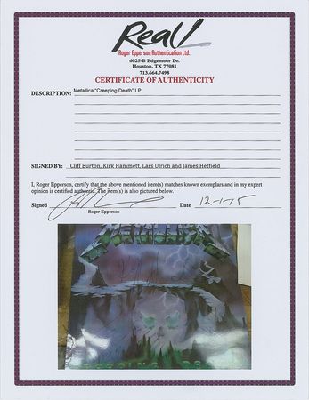 Lot #7529 Metallica Signed Album - Image 2