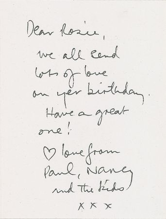 Lot #7041 Paul McCartney Signed Birthday Card - Image 1