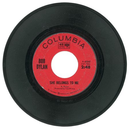 Lot #7125 Bob Dylan Signed ‘Subterranean Homesick Blues’ 45 RPM - Image 3