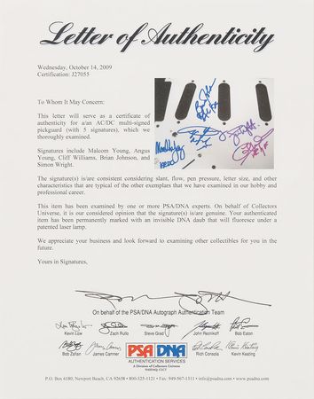 Lot #7353 AC/DC Signed Guitar - Image 2