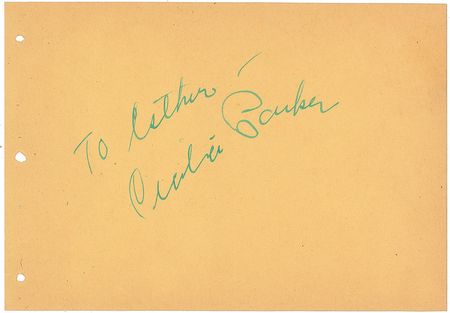 Lot #7239 Charlie Parker Signature - Image 1