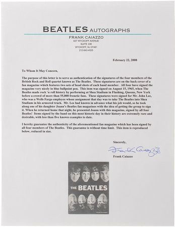 Lot #7005 Beatles Signed Fan Club Magazine - Image 4