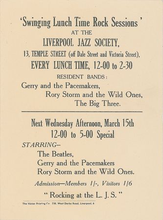 Lot #7057 Beatles Set of Five Handbills - Image 3