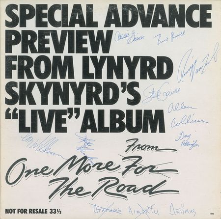 Lot #7383 Lynyrd Skynyrd Signed Album - Image 1
