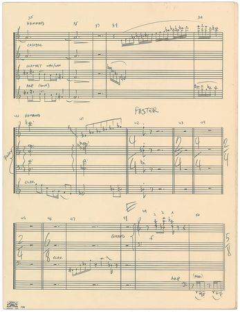 Lot #7421 Frank Zappa Handwritten Musical Manuscript - Image 1