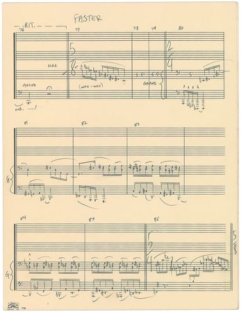 Lot #7421 Frank Zappa Handwritten Musical Manuscript - Image 2