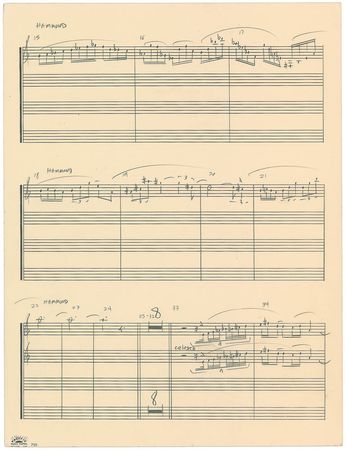 Lot #7421 Frank Zappa Handwritten Musical Manuscript - Image 5