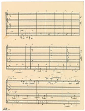 Lot #7421 Frank Zappa Handwritten Musical Manuscript - Image 6
