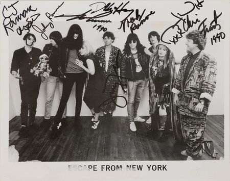 Lot #7478  Escape from NY 1990 Tour Jacket and Signed Photograph - Image 2