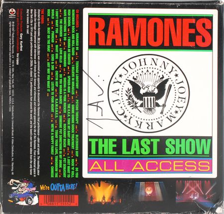 Lot #7483  Ramones 1997 ?We?re Out of Here? Signed CD Set - Image 2
