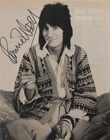 Lot #7154 Rolling Stones Set of Three Signed Magazine Photographs - Image 3