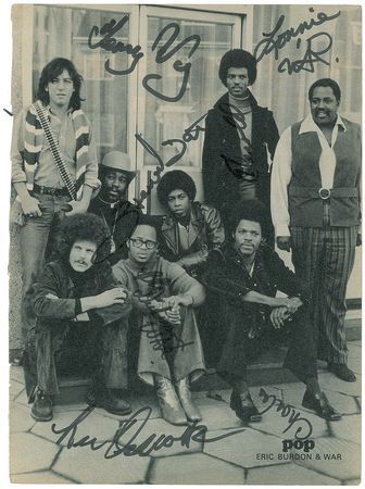 Lot #7359 Eric Burdon and War Pair of Signed Items - Image 1