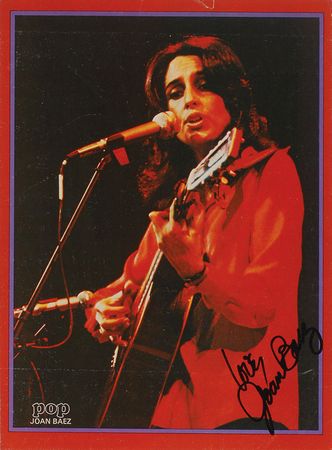 Lot #7292 Joan Baez Signed Mini Poster and Magazine Photograph - Image 2