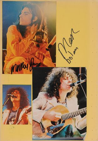 Lot #7329 T. Rex Signed Scrapbook Dual-Page Display - Image 2