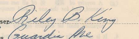 Lot #7245 B. B. King Signed Document - Image 3