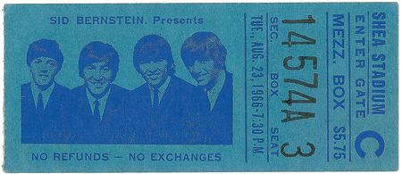 Lot #7066 Beatles Set of Four Ticket Stubs - Image 3