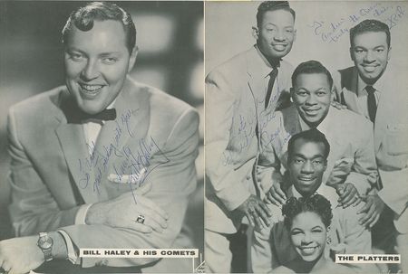Lot #7284 Fifties Signed Program: Haley, Berry, and Lymon - Image 1