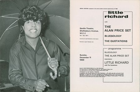 Lot #7319 Little Richard and Elton John Program - Image 1