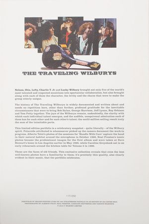 Lot #7544 The Traveling Wilburys Tour Portfolio - Image 9