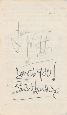 Lot #7134 Jimi Hendrix and Mitch Mitchell Signed Handbill - Image 1