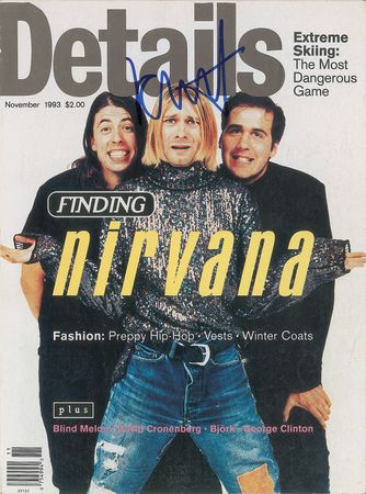 Lot #7552 Kurt Cobain Signed Magazine Cover - Image 1