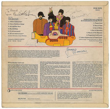 Lot #7037 Paul McCartney Signed Album