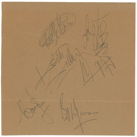 Lot #7145 Rolling Stones Signed Page - Image 1