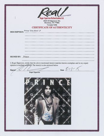 Lot #7540 Prince Signed Album - Image 4