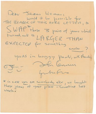 Lot #7019 John Lennon Autograph Letter Signed - Image 1