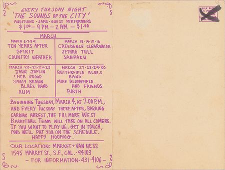 Lot #7179 Grateful Dead and Jefferson Airplane Pair of Postcards - Image 3