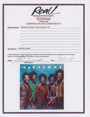 Lot #7224 Michael Jackson Signed Album - Image 2