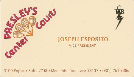 Lot #7120 Elvis Presley Set of Three Business Cards - Image 1