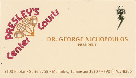 Lot #7120 Elvis Presley Set of Three Business Cards - Image 2