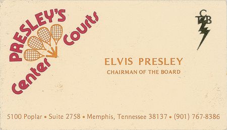 Lot #7120 Elvis Presley Set of Three Business Cards - Image 3