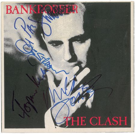 Lot #7509 The Clash Signed 45 RPM Sleeve - Image 1